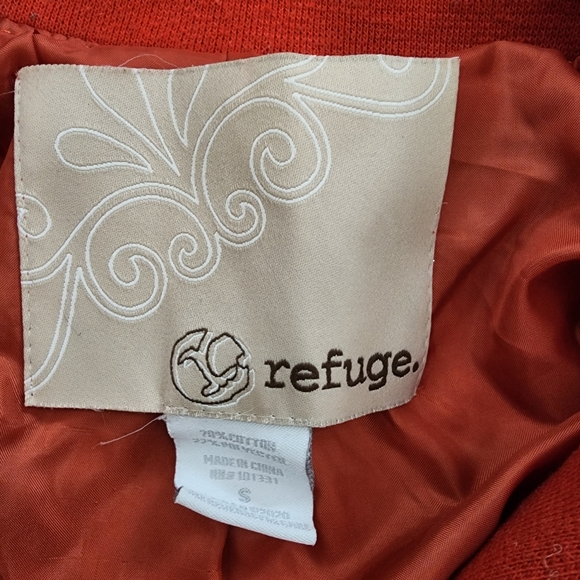 Orange Peacoat Jacket, Women's Small - Picture 4 of 11